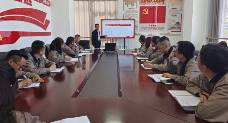 恪守“六大紀(jì)律” 筑牢思想根基——集團(tuán)黨委委員、紀(jì)委書(shū)記赴朝物開(kāi)投公司黨支部講授專題黨課