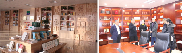 省委常委、省總工會主席馬吉孝同志來我司為全國職工書屋示范點揭牌